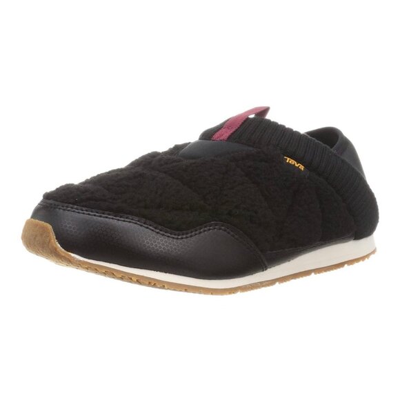 Teva Reember Fleece Soft Comfortable Outdoor Indoor Slip-on Moc Shoes Black 7 - Picture 1 of 7